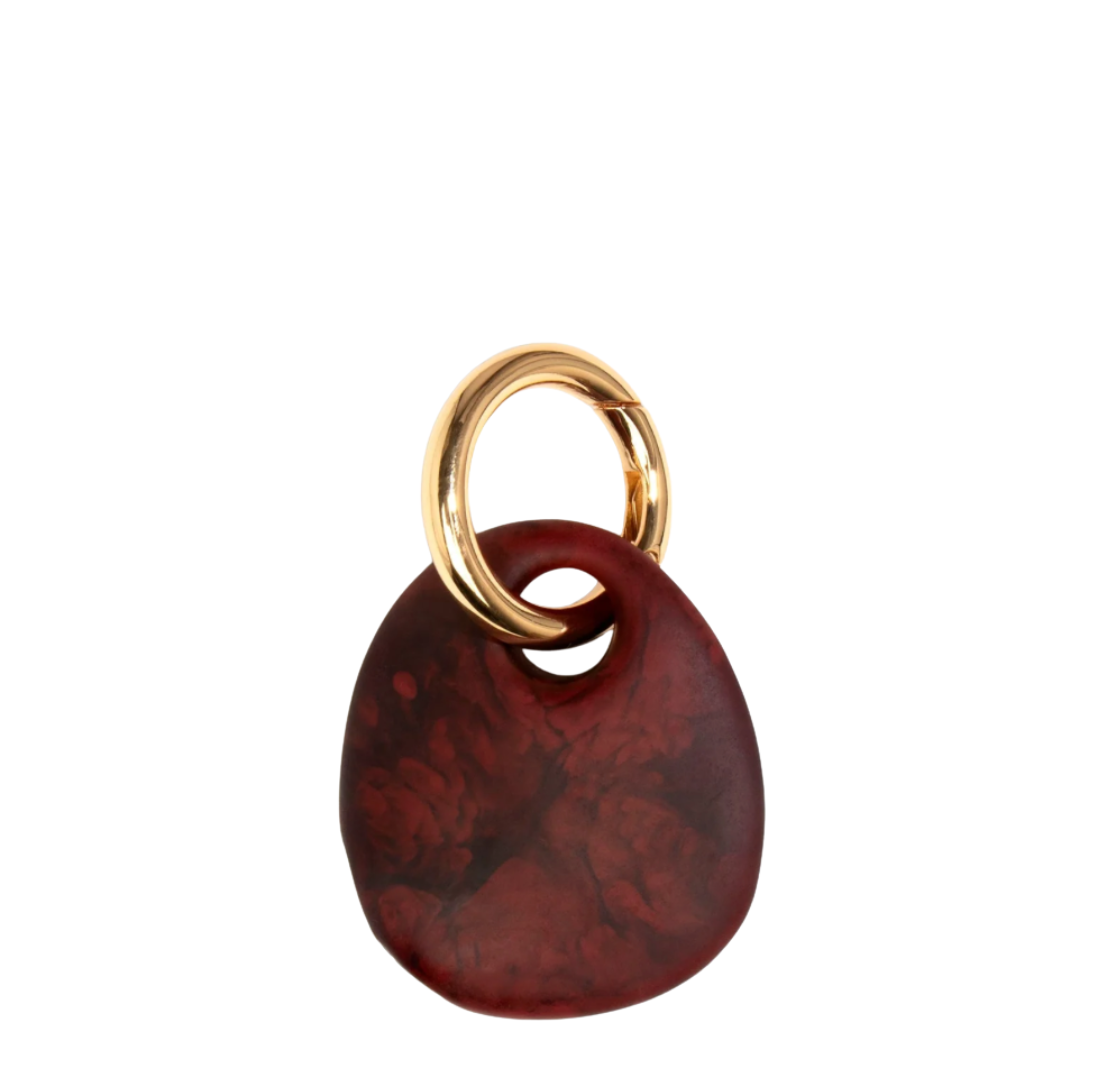 Earth Keyring | Crimson | Brass