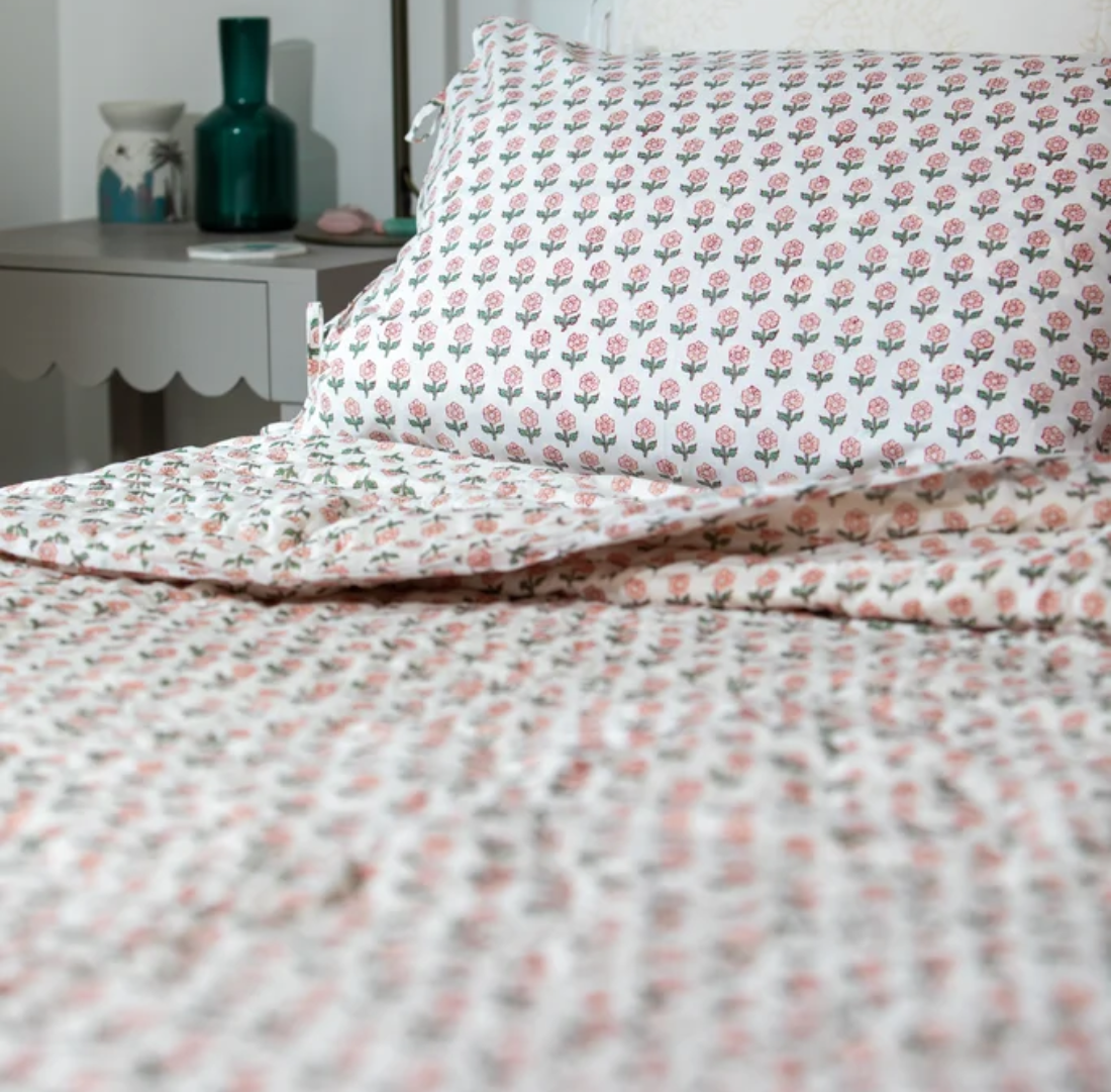 Pillow Case | Happy Daisy, Cameo Green