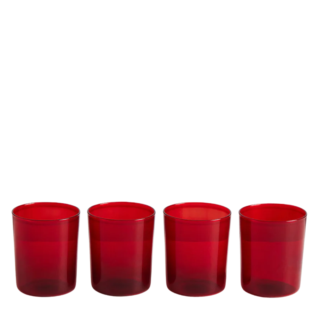 Gobelets x 4 | Rouge | Lge | 30% Off