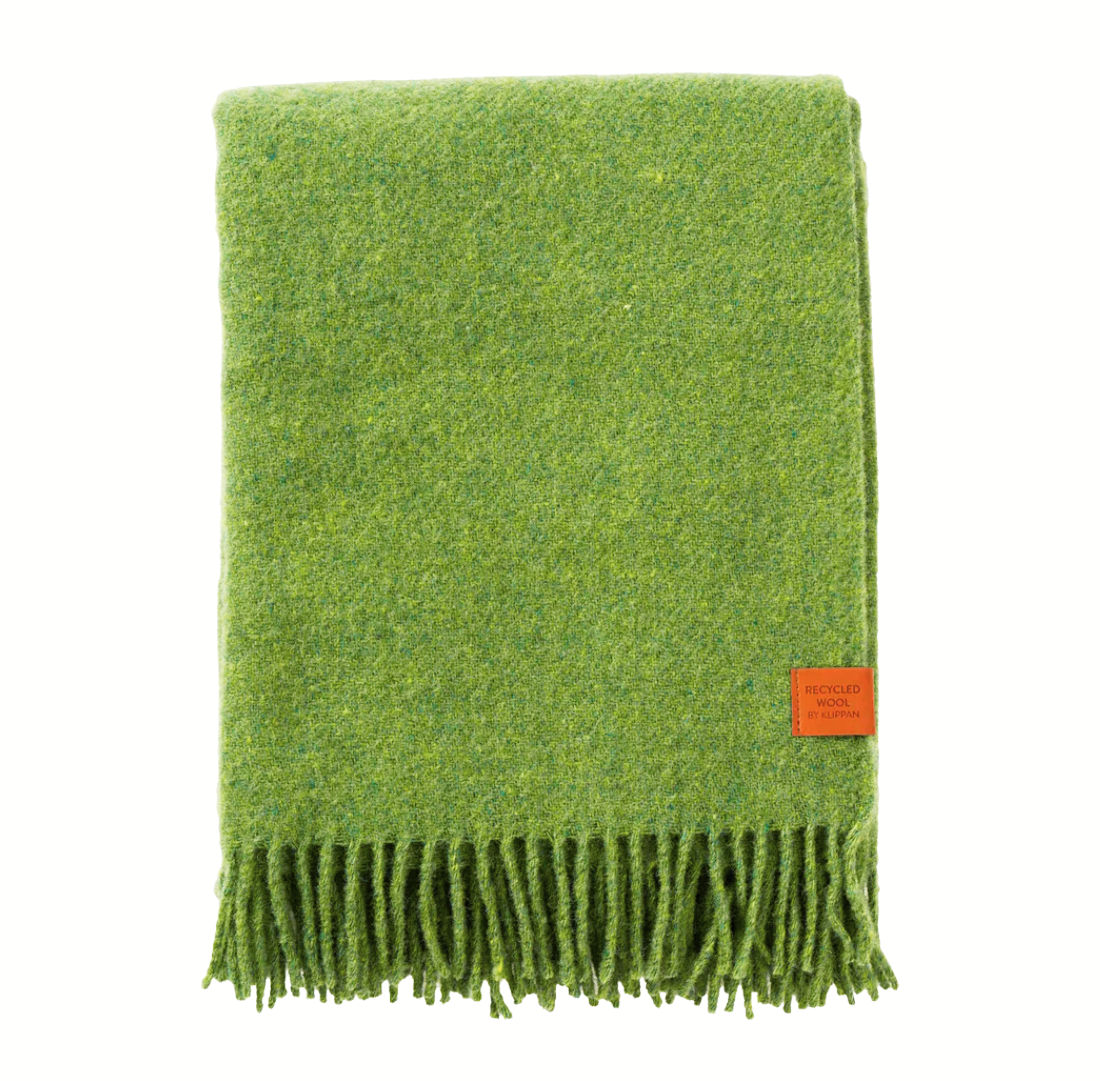 Blanket | Green | Recycled & Lamb's Wool
