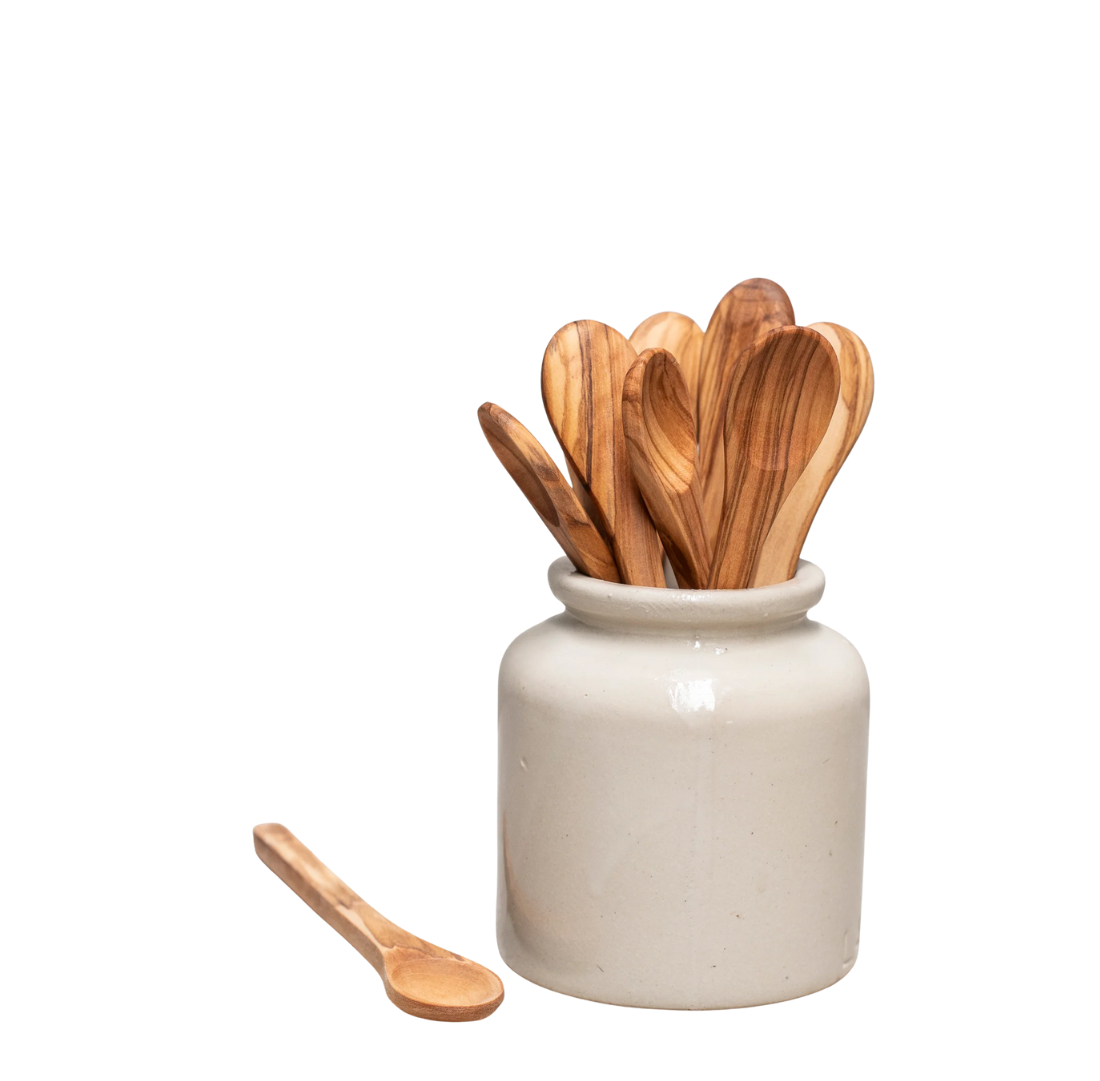 Mustard Spoon | Olive Wood | 18cm
