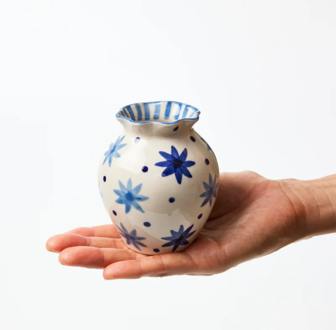 Paloma Vase | Star | Blue