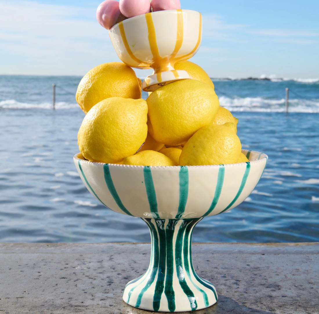 Lido Fruit Bowl Stand | Sea Green