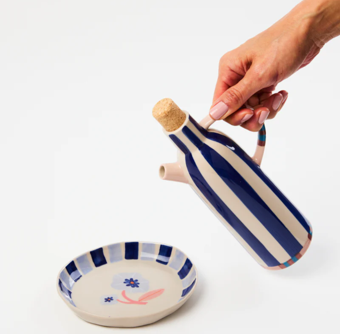 Bloomie Blue Oil Pourer