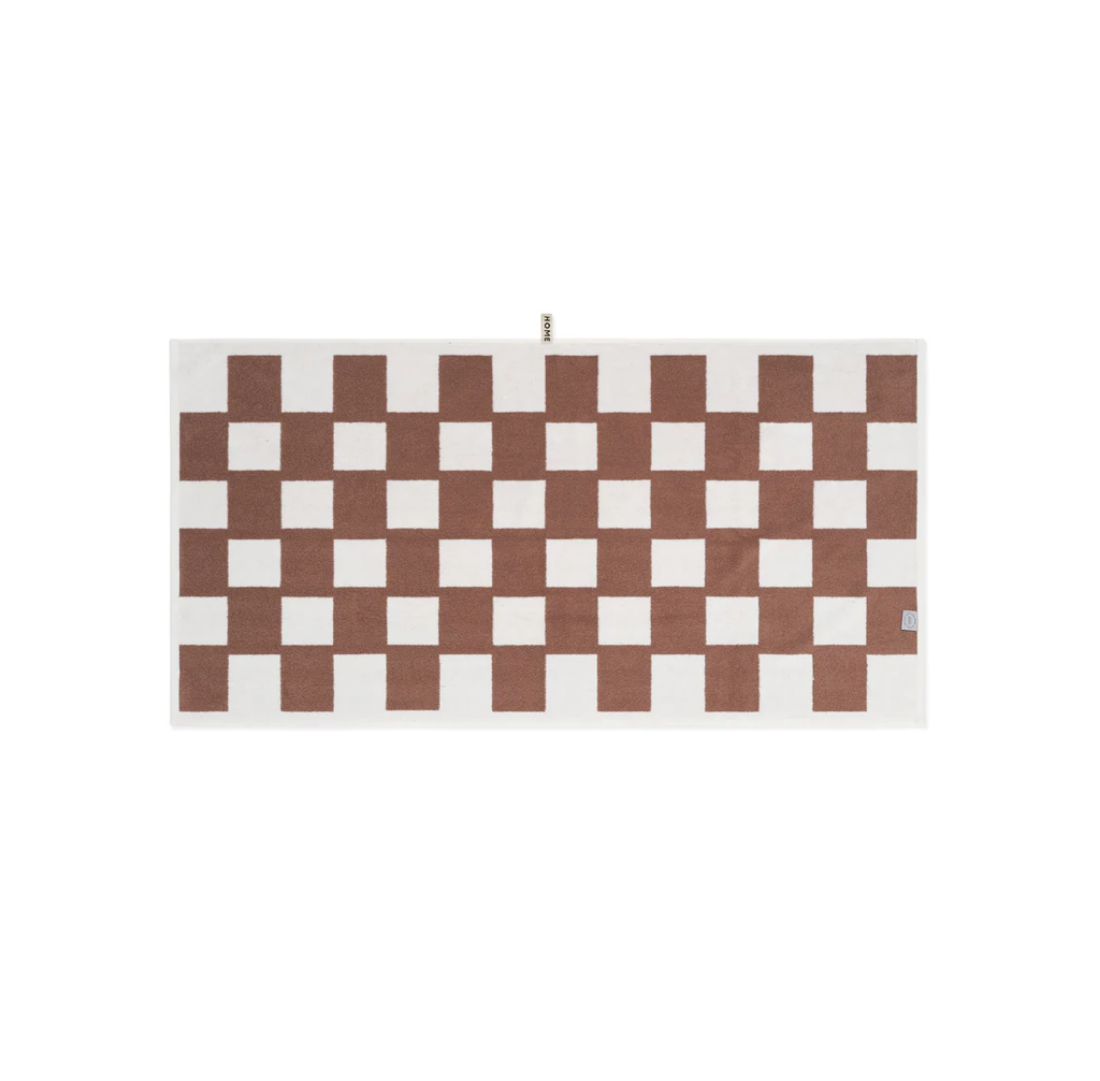 Brick Bath Towel | Coffee + Ivory