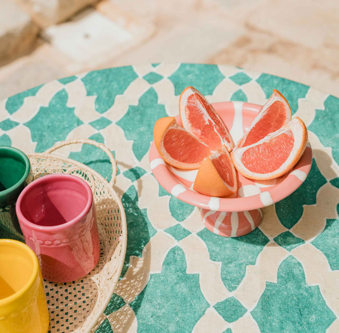 Aperitivo Bowl Stand | Peach + Cream