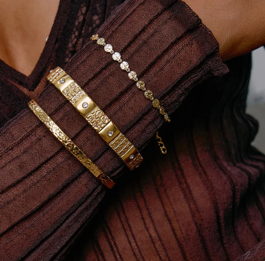 Atlas Gold Bracelet