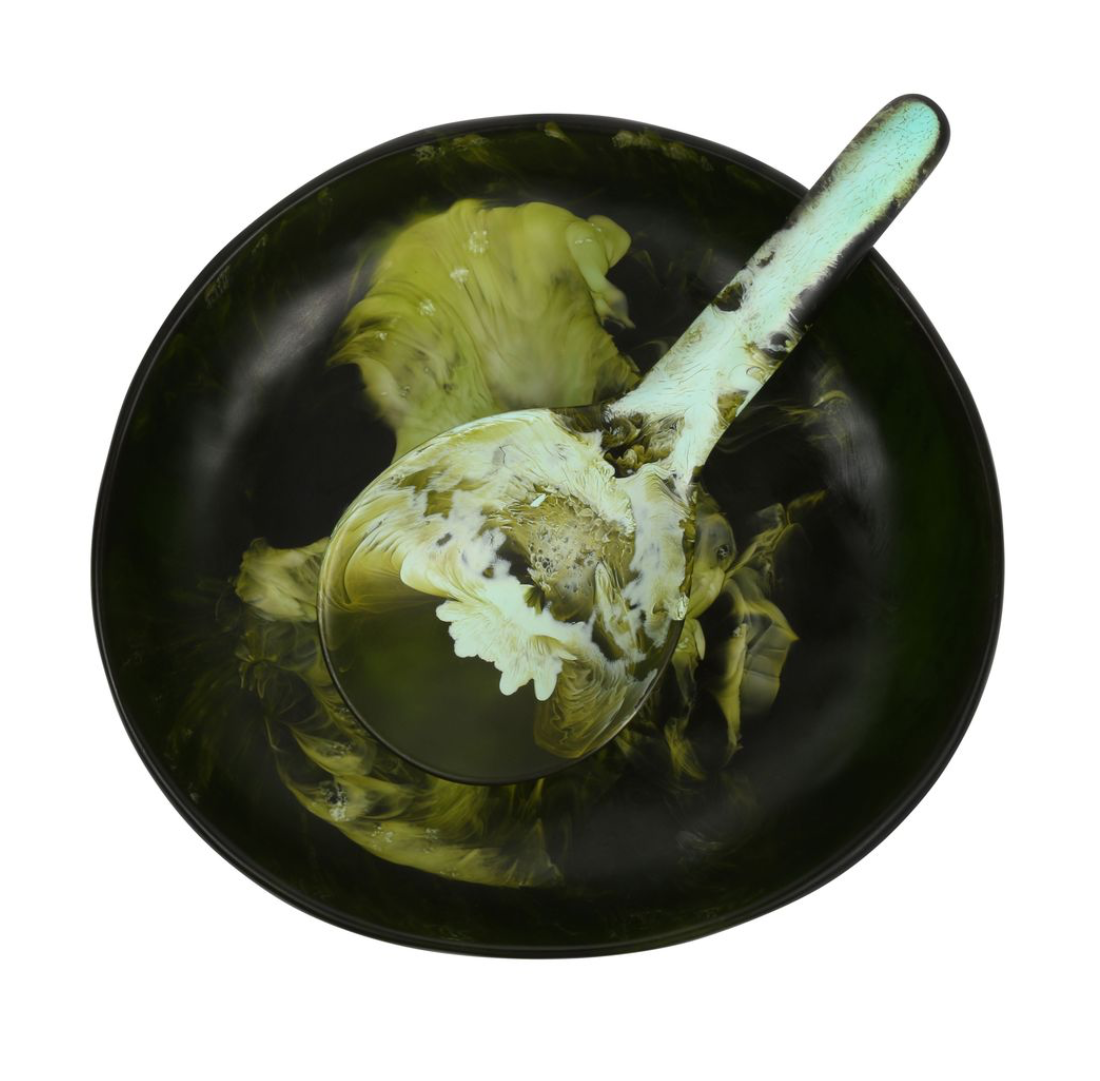 Large Round Spoon | Malachite