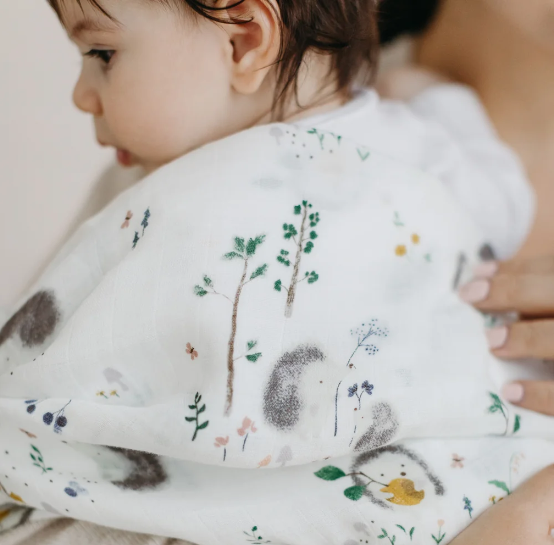 Muslin Swaddle | Hedgehogs
