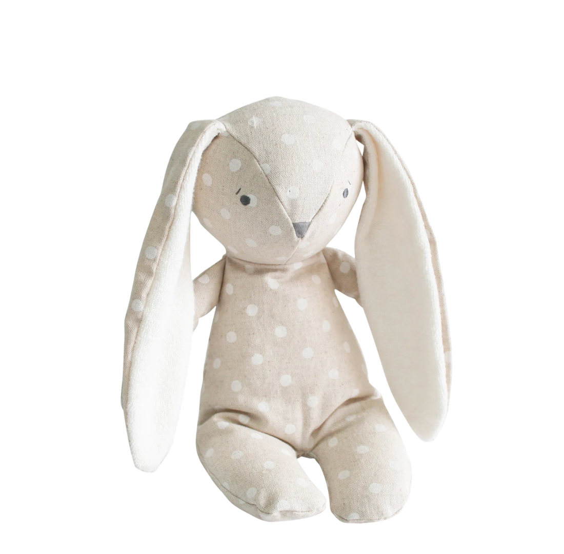 Floppy Bunny | Linen White Spot