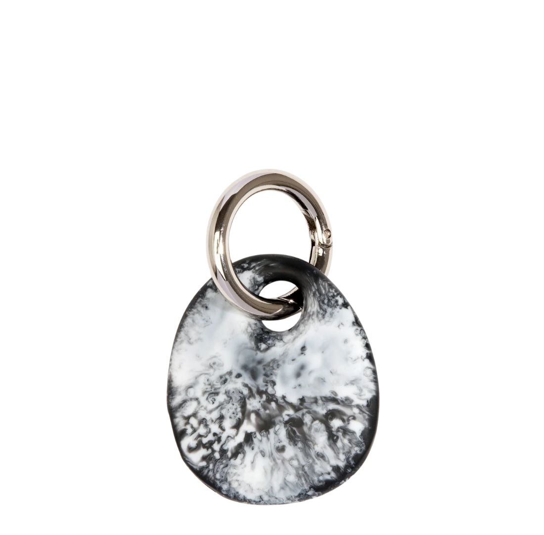 Earth Keyring | Black Marble | Gunmetal