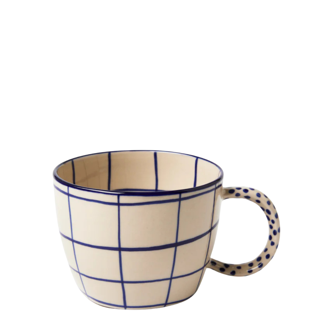 Mug | Navy Windowpane
