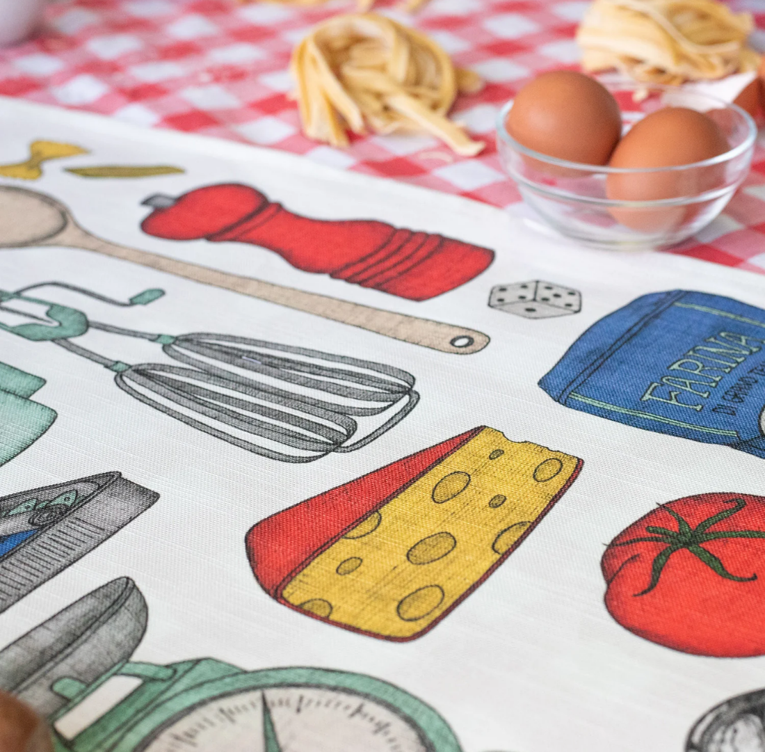 Italian Kitchen - Art Tea Towel