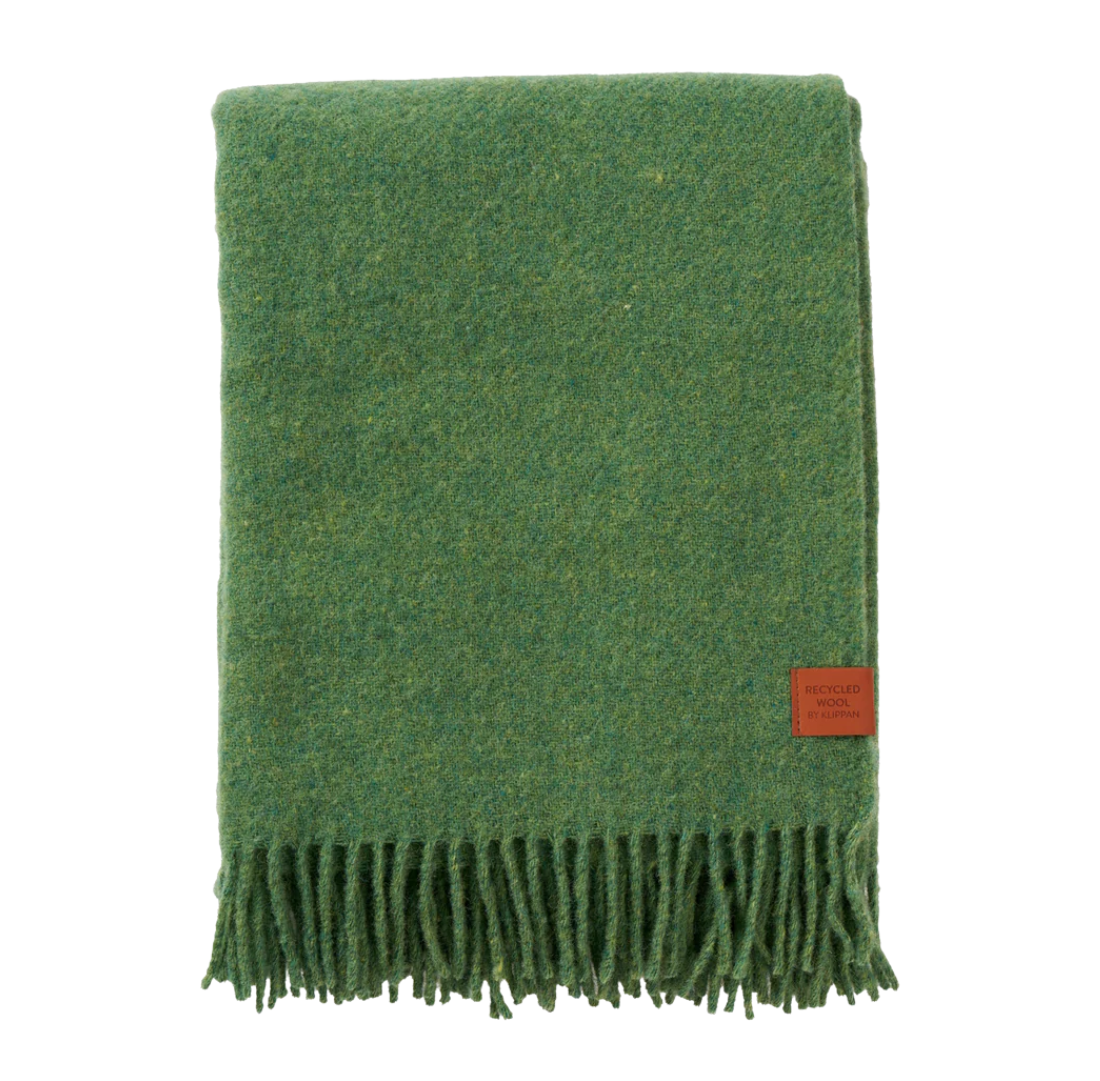 Blanket | Green | Recycled & Lamb's Wool