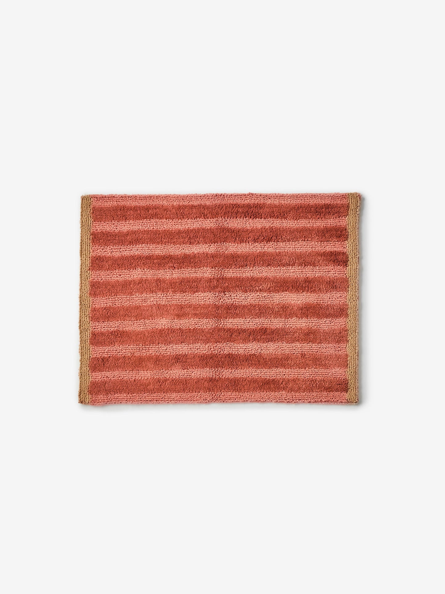 Stripe Terracotta Bath Mat