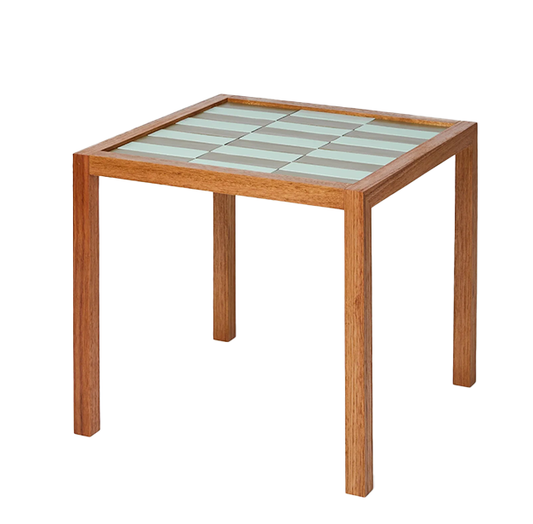 Tiled Side Table | Blue Green