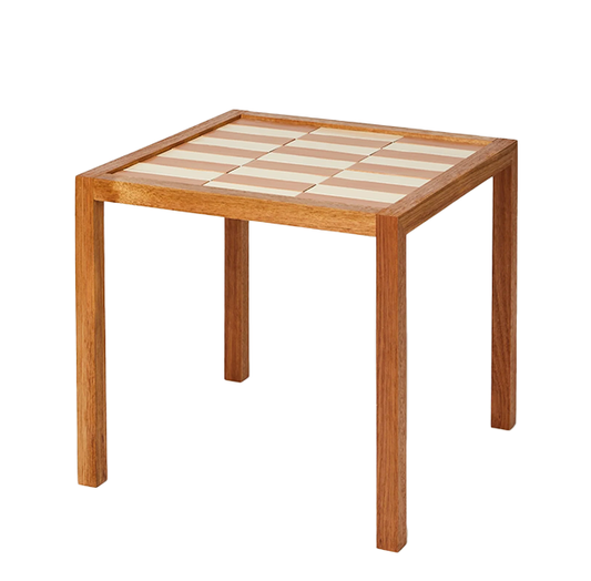 Tiled Side Table |  Blush Terracotta