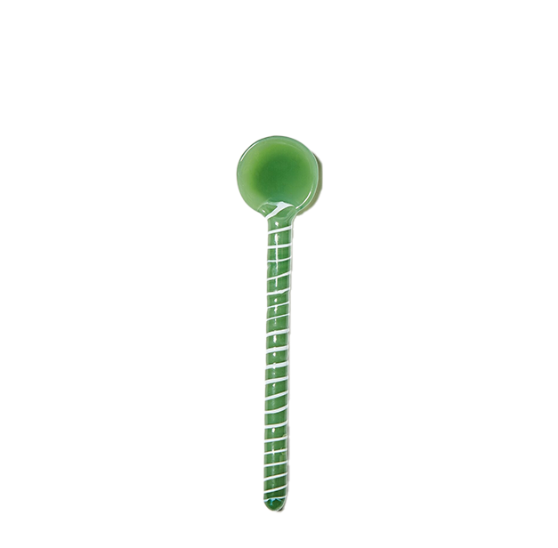 Glass Teaspoon | Green