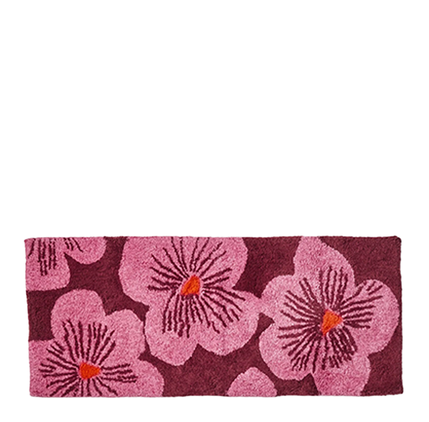 Jardin Pink Long Bath Mat