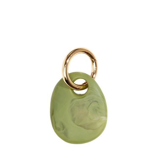 Earth Keyring | Olive | Brass
