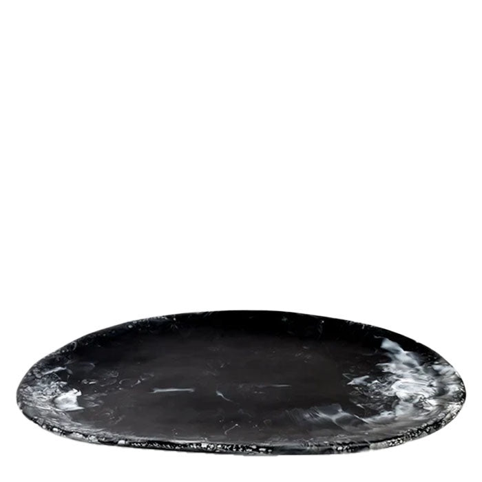 Long Temple Platter | Black Marble