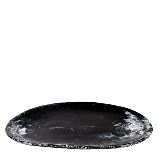 Long Temple Platter | Black Marble
