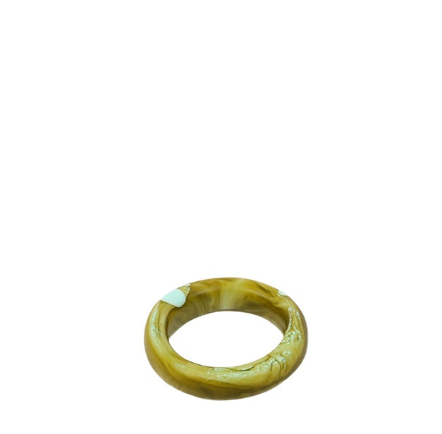 Modern Tribal Band Ring | Malachite