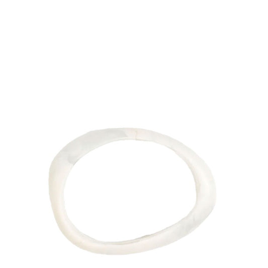 Rock Wishbone Bangle | Chalk