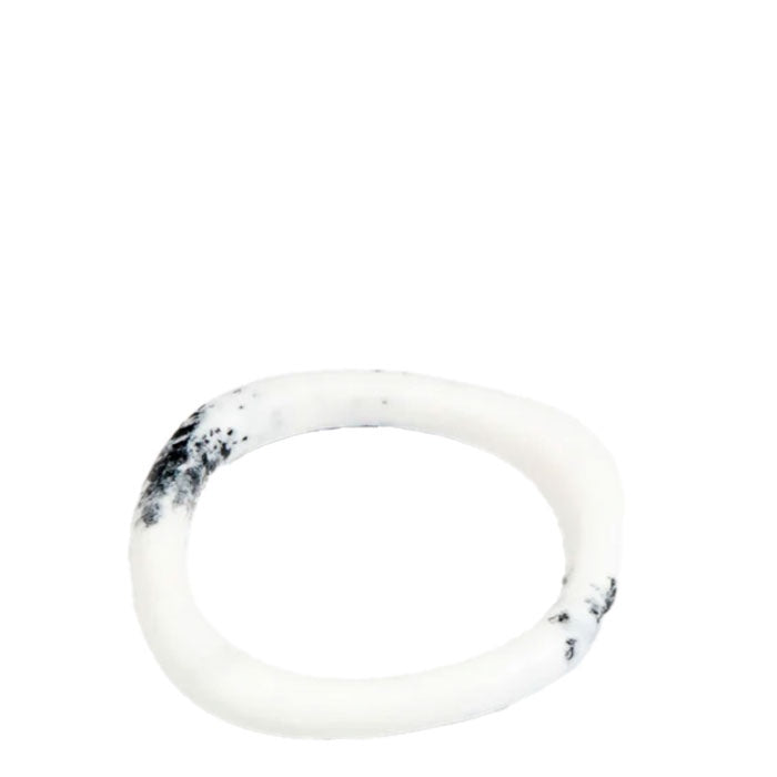 Slate Bangle | White Marble