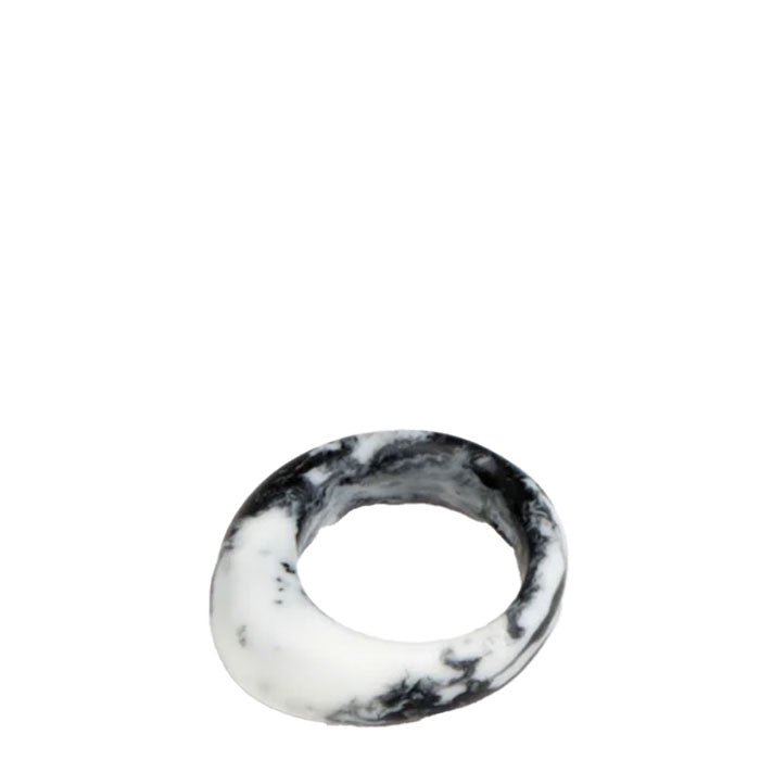 Slate Ring | White Marble