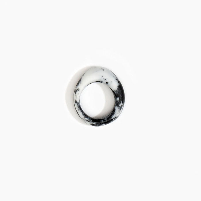 Slate Ring | White Marble