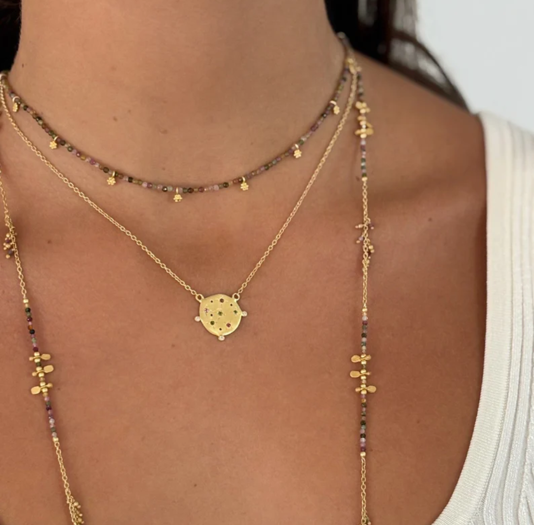 Multi Tourmaline Souk Necklace