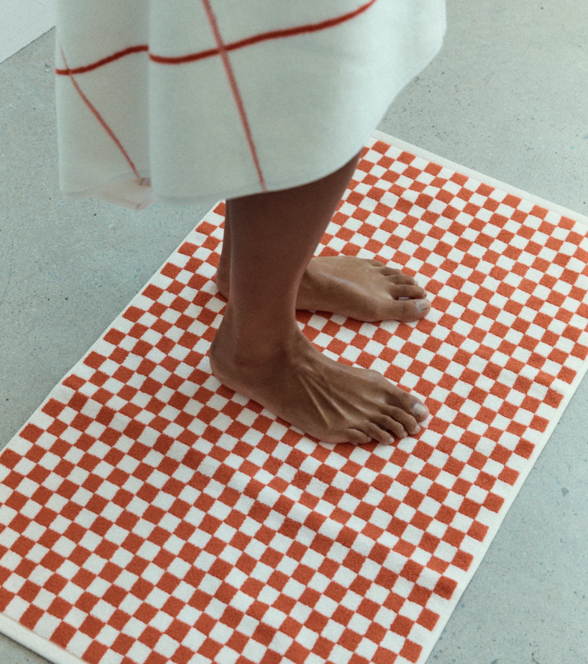 Beppu Bath Mat | Paloma Sun + Ecru