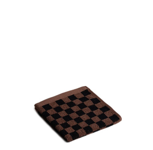 Quill Face Cloth | Tabac + Noir