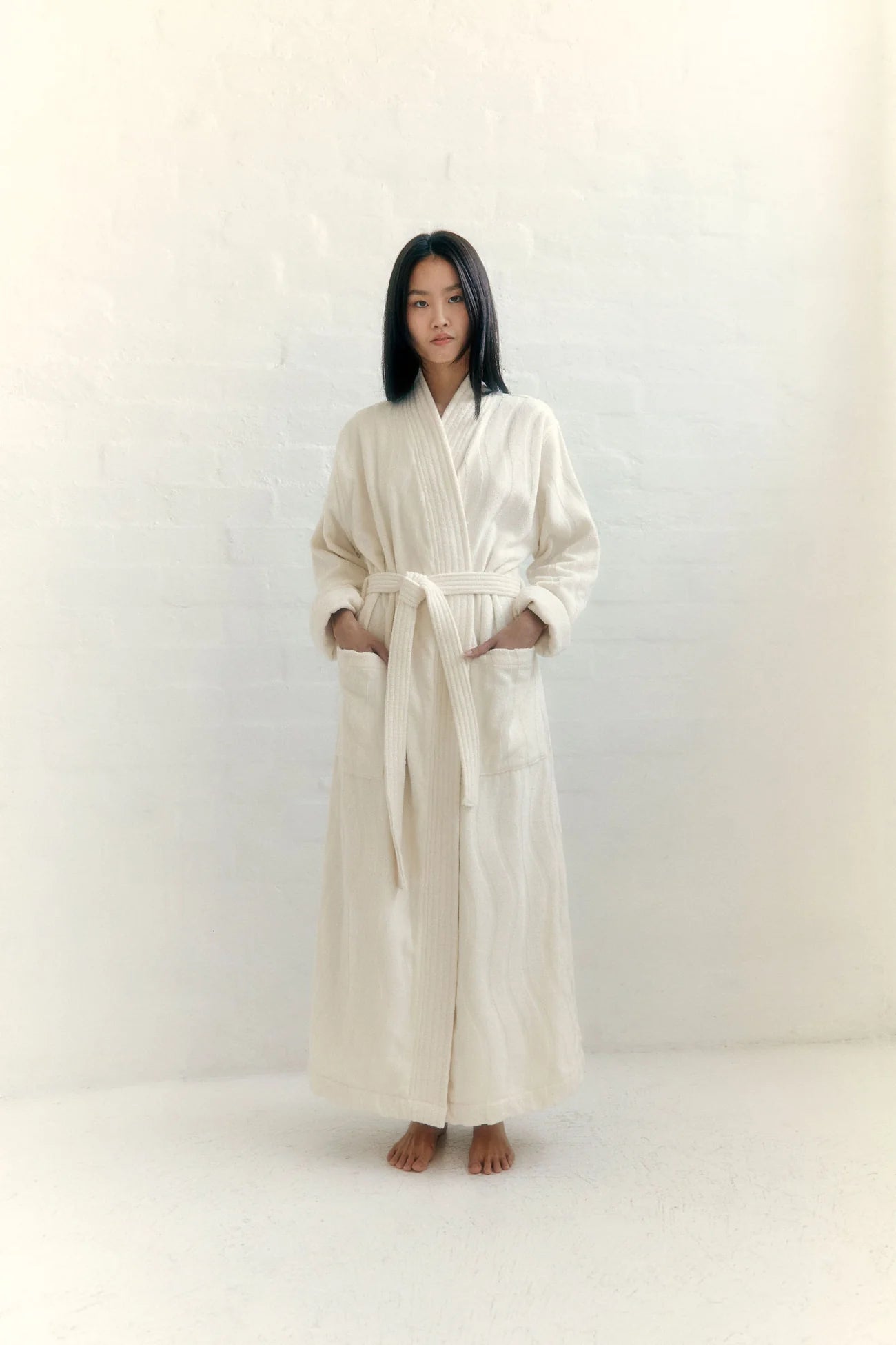 Baina Bath Robe | Ivory