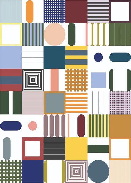 Tea Towel | Abstract Squares