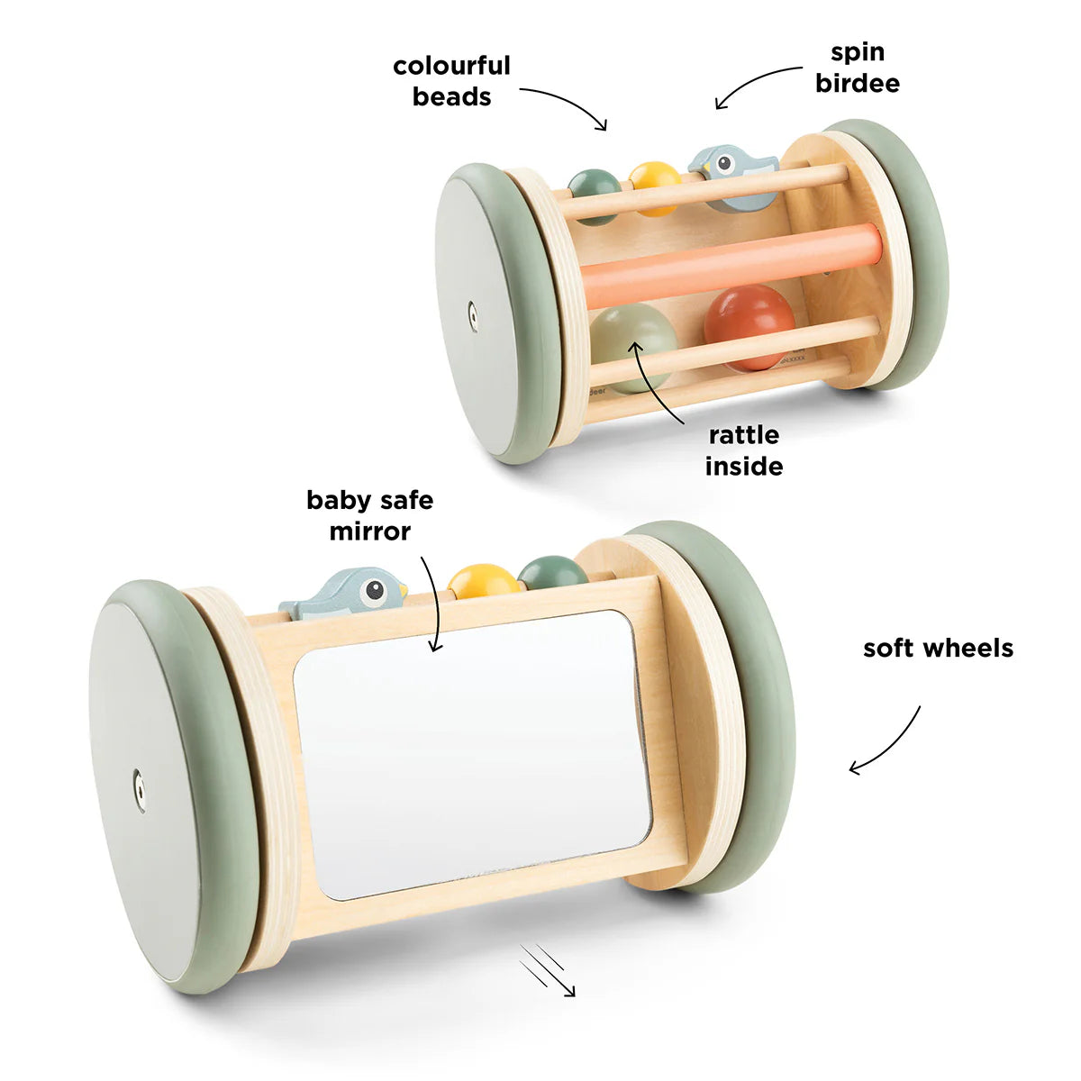 Rolling Activity Mirror | Birdee