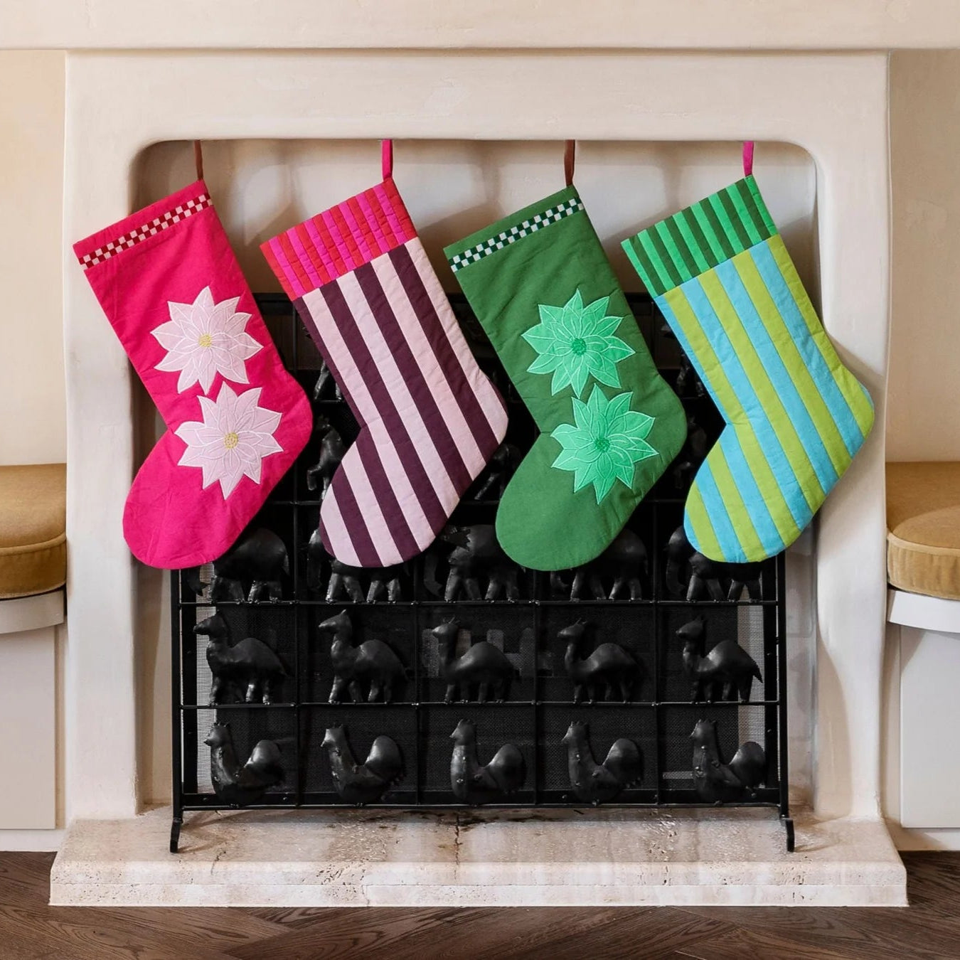 Christmas Stocking | Poinsettia