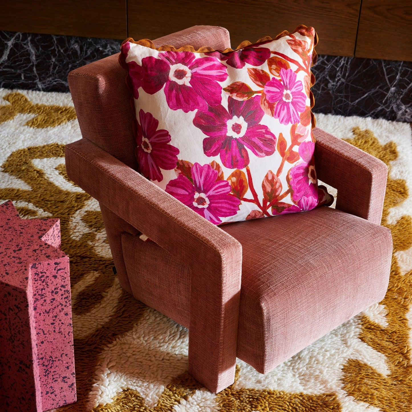 Rosetta Pink Cushion | 50cm