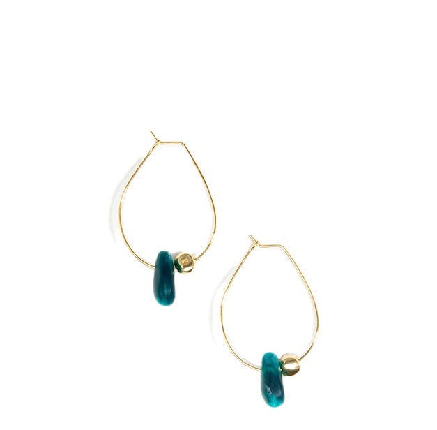 Joie De Vivre Earrings Gold | Lagoon