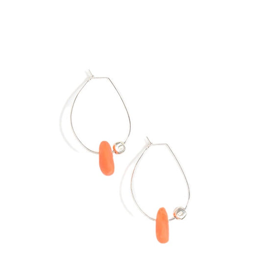 Joie De Vivre Earrings Silver | Lychee