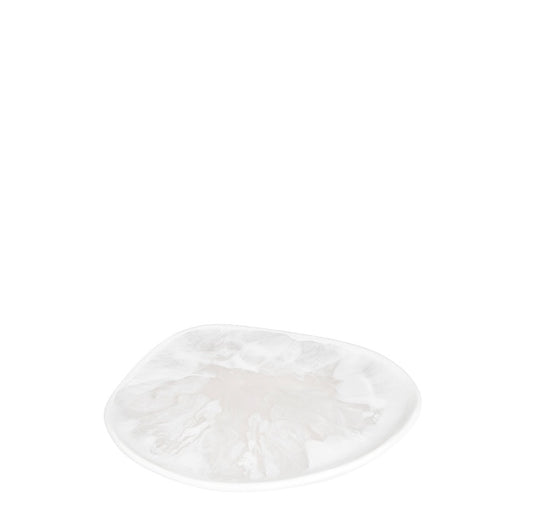 Pebble Plate | White Clear