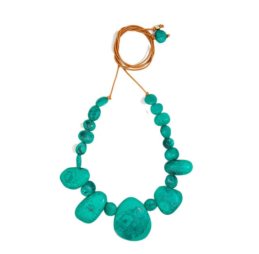 Riverstone Necklace | Mineral Swirl