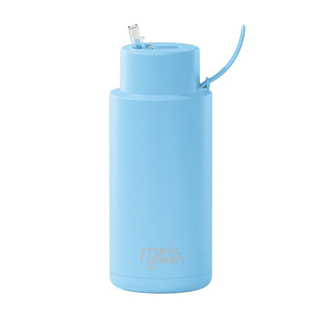 Ceramic Reusable Bottle 1L | Sky Blue