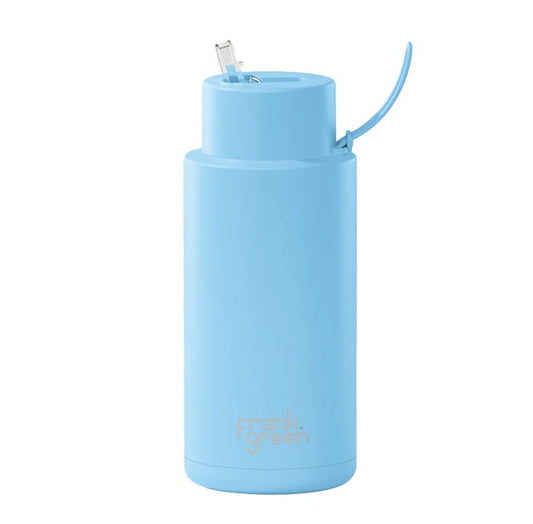 Ceramic Reusable Bottle 1L | Sky Blue