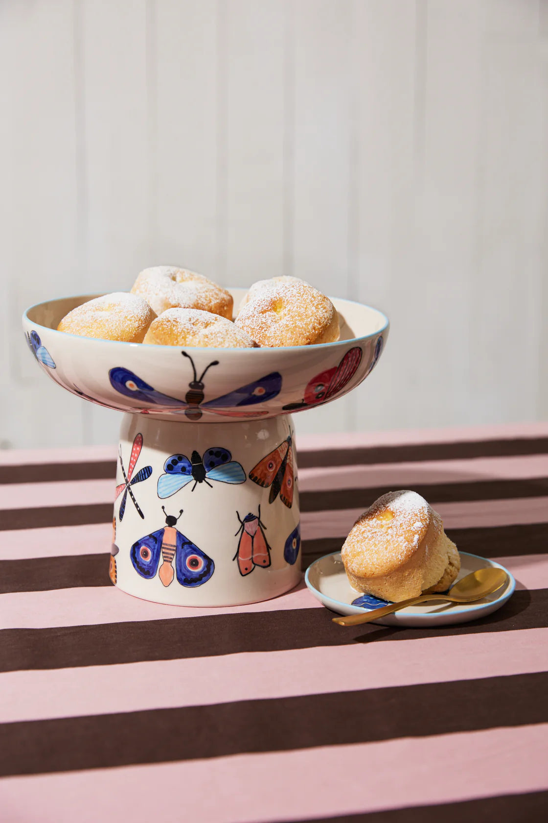 Moth Party Footed Bowl