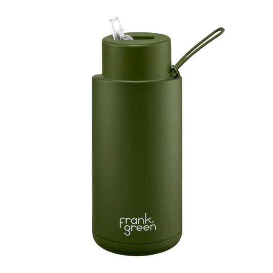 Ceramic Reusable Bottle 1L | Khaki