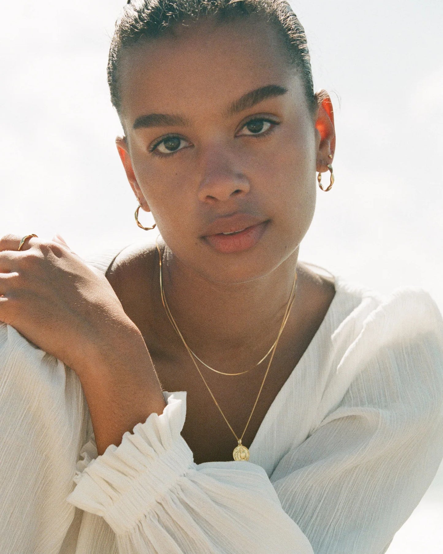 Wave Hoops | 18k Gold Plated