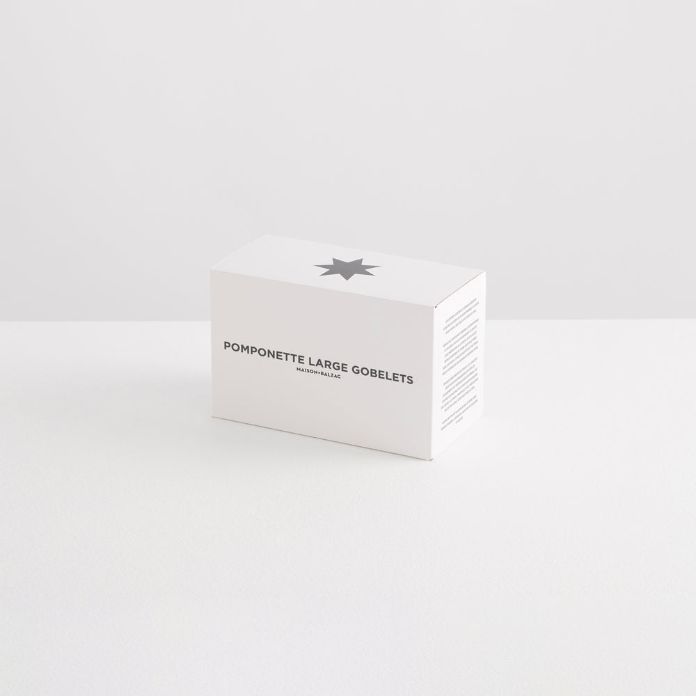 Pomponette Gobelets | Set of 2 | Clear + Multi