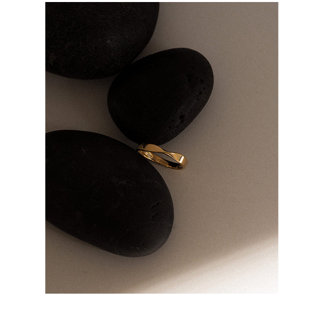 Fold Band Ring | 18k Gold Vermeil